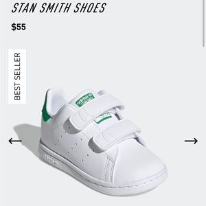 **NEW** Adidas Stan Smith Shoes- Toddler 6K